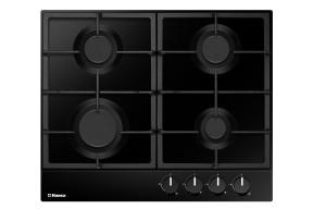 Hansa ploča za kuhanje  BHGS630502, inox, 4xplin, gus rešetka, crna